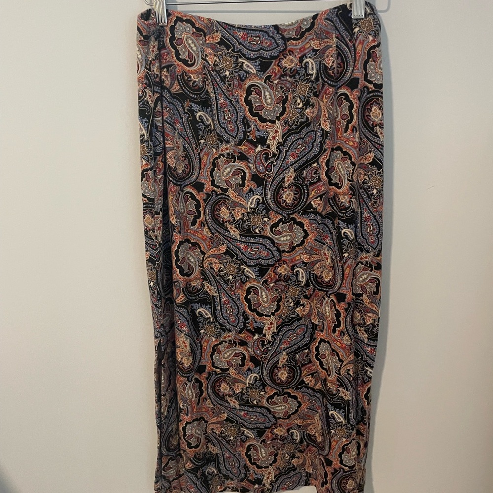 J. Jill Multicolor Paisley Midi Skirt - Picture 3 of 4